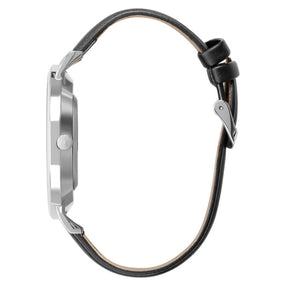Relógio Montvare Silver Pulseira De Couro 40mm