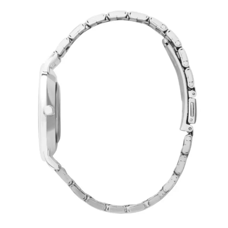 Relógio Montvare Ocean Blue Pulseira de Prata 40mm