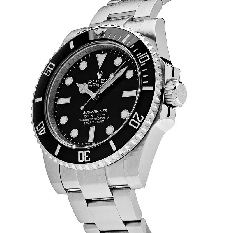 Rolex Submariner No Date Mostrador Preto
