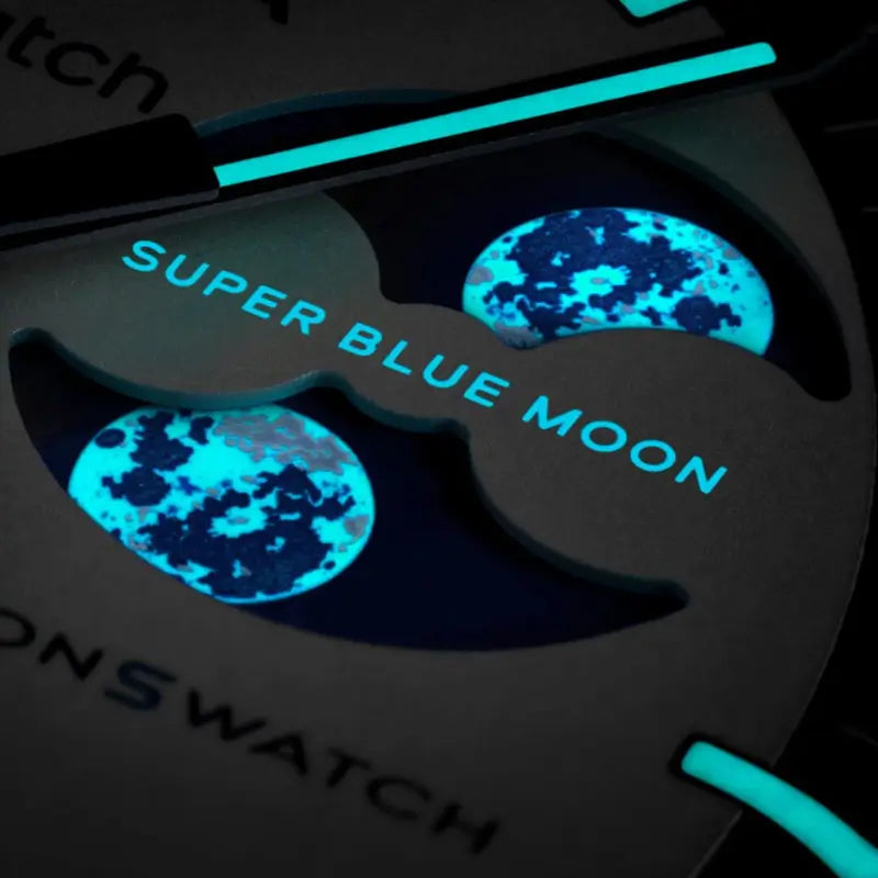 Relógio Missão à Fase da Super Lua Azul